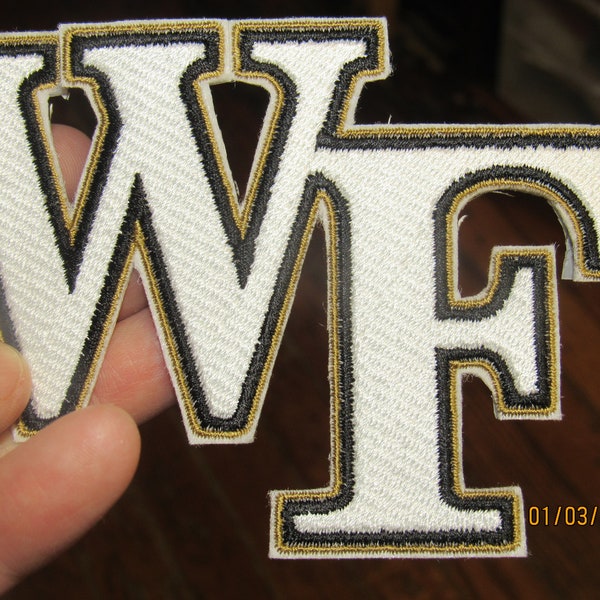 NCAA Wake Forest Demon Deacons (White) Sewn/Iron On Patch 4.5"