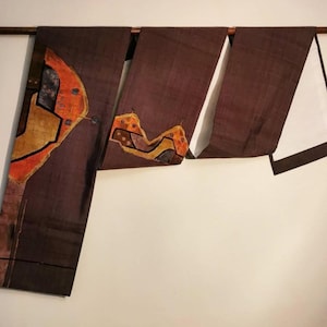 Vintage Japanese Obi Kimono Belt Sash or Wall Art, Table Dressing, Interior Design, Staging, Cosplay, Fashion, Film, Costumes and Roll-play.