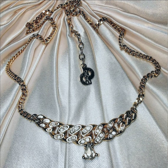 Vintage Christian Dior Necklace CD Logo