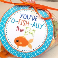 You Are O-fish-ally the Best Teacher Appreciation Gift Tag Employee ...