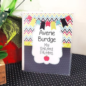 Kids School Photo Album, 4x6 Vinyl Photo Book, 5x7 School Memory Book, 8x10 School Memory Book, Kids Back to School Gifts, Memory Books