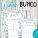 January Bunco Score Card, 8x10 Printable Winter Bunco Score Sheets ...