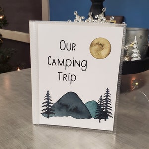 Camping Trip Photo Album, Summer Photo Book, 4x6 Vinyl Photo Album, Camping Memories, 5x7 Outdoors Memory Book, 8x10 Vacation Album