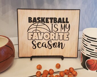 Panneau Basketball Party : décoration imprimable 8 x 10 (PDF)
