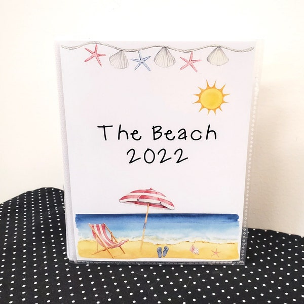 Beach Photo Album, Summer Photo Book, 4x6 Photo Albums, 5x7 Photo Albums, Family Memory Book, Vacation Scrapbook