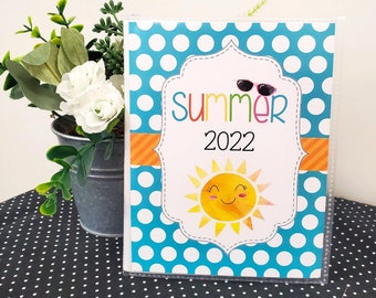 Summer Photo Album, 4x6 Vinyl Photo Book, Summer Vacation 5x7 Memory Book, 8x10 Family Memory Book, Family Album, Personalized Photo Book