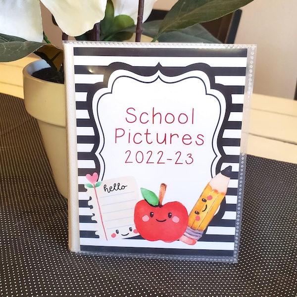 Kids School Photo Album, 4x6 Photo Album, 5x7 Photo Album, 8x10 Photo Album, School Memory Book, Kids School Scrapbook, Kids Photo Book