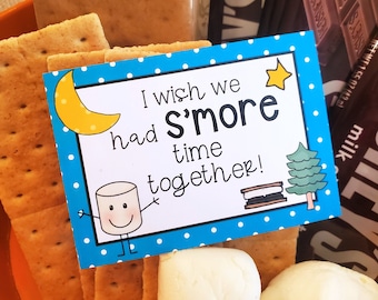 End of School Year S'more Gift Tags: Student Printable (PDF)