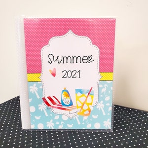 Summer Photo Album, 4x6 Vinyl Photo Book, Summer Vacation 5x7 Memory Book, 8x10 Family Memory Book, Family Album, Personalized Photo Book