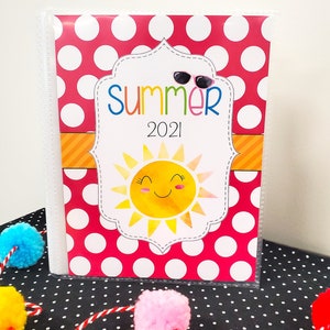 Summer Photo Album, Summer Vacation Memory Book, 4x6 Photo Album, 5x7 Vinyl Photo Book, Family Memories, 8x10 Memory Book, Summer Memories