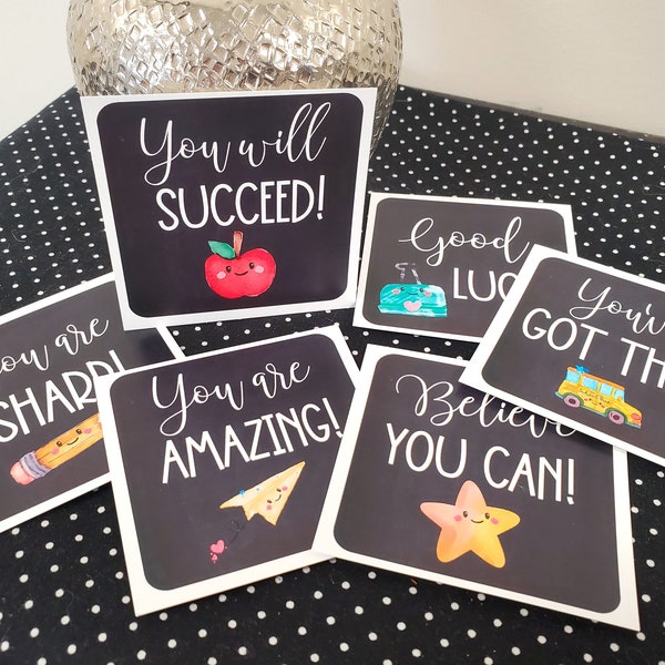 Student Motivational Notes, End of Year Testing Motivational Notes for Kids, Kids Lunch Box Notes, End of School Year Gift Tags for Students