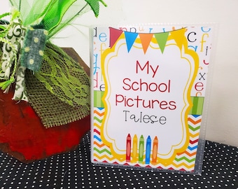 Kids School Photo Album, 4x6 School Scrapbook, My School Pictures Photo Book, 8x10 Memory Book, Kids School Photo Album, 5x7 Photo Album