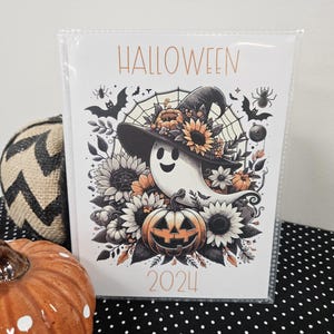 Halloween Photo Album, Small Ghost Scrapbook, 4x6 Memory Book, 4x6 Vinyl Memory Book, 5x7 Photo Album, 8x10 Photo Book, Halloween Photos