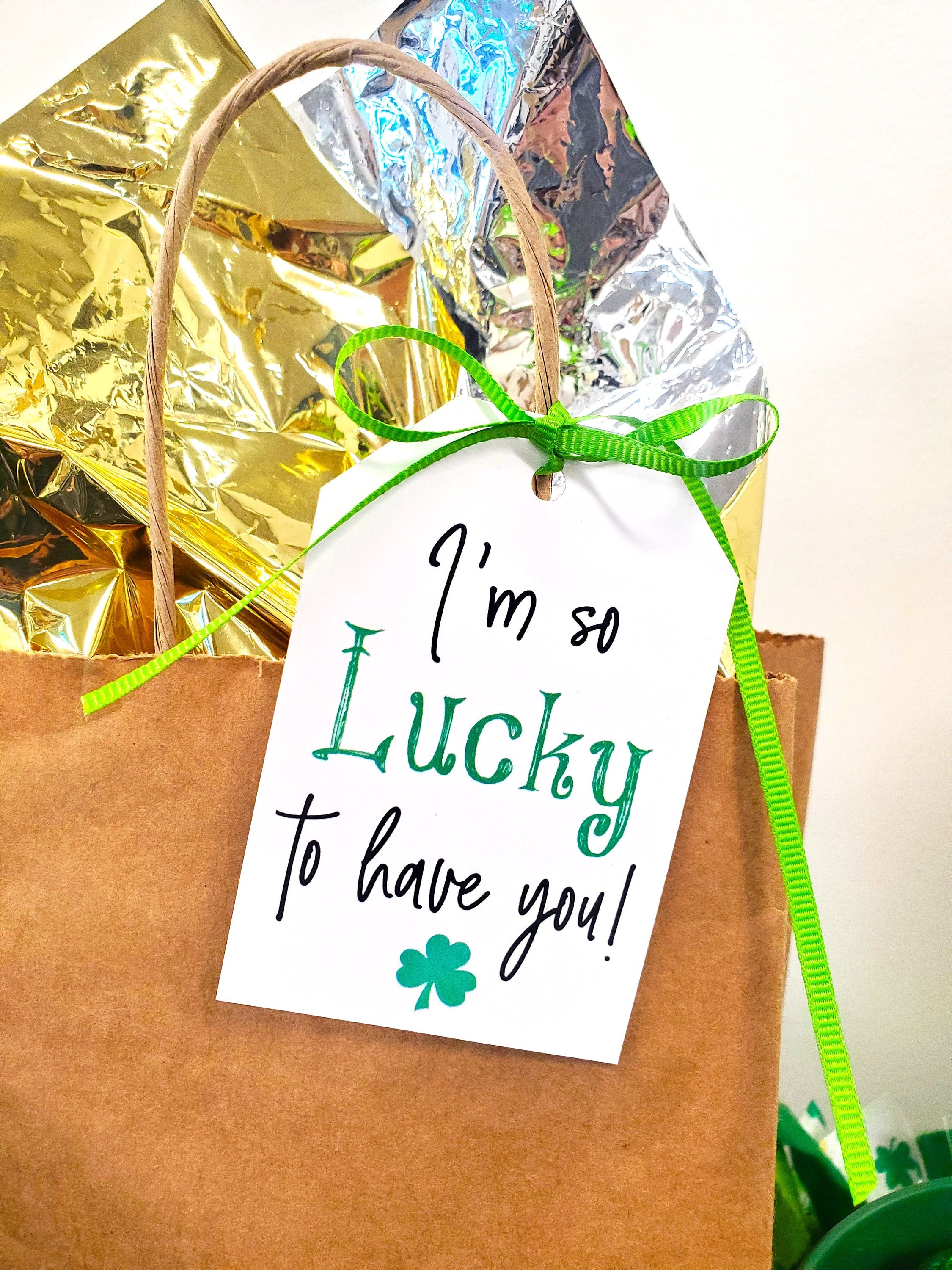 I'm So Lucky to Have You gift tagsSt. Patrick's Day Etsy