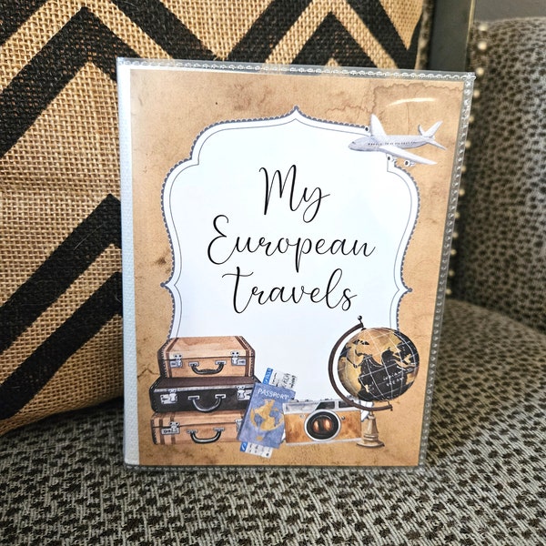 Kids Europe Trip Photo Album, 4x6 Memory Book, Personalized 5x7 Photo Book, 8x10 Memories, European Travels, Travel Scrapbook, Vacation