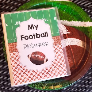 Football Photo Album, 4x6, 5x7, 8x10 Vinyl Photo Book, Family Memories, Memory Book, Football Pictures, Personalized Kids Photo Album