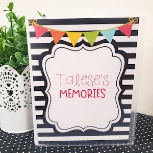 Photo Albums, Kids Photo Album, 4x6 Photo Album, 5x7 Memory Book, 8x10 Photo Book, Personalized Photo Album, Black and White Album