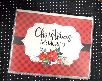 Christmas Photo Album, 4x6 Photo Book, 5x7 Christmas Memory Book, 8x10  Photo Book, Christmas Memories, Family Photo Album, Personalized 