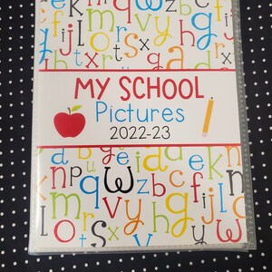 Kids School Photo Album, Photo Album, School Days, 4x6 Vinyl Photo ...