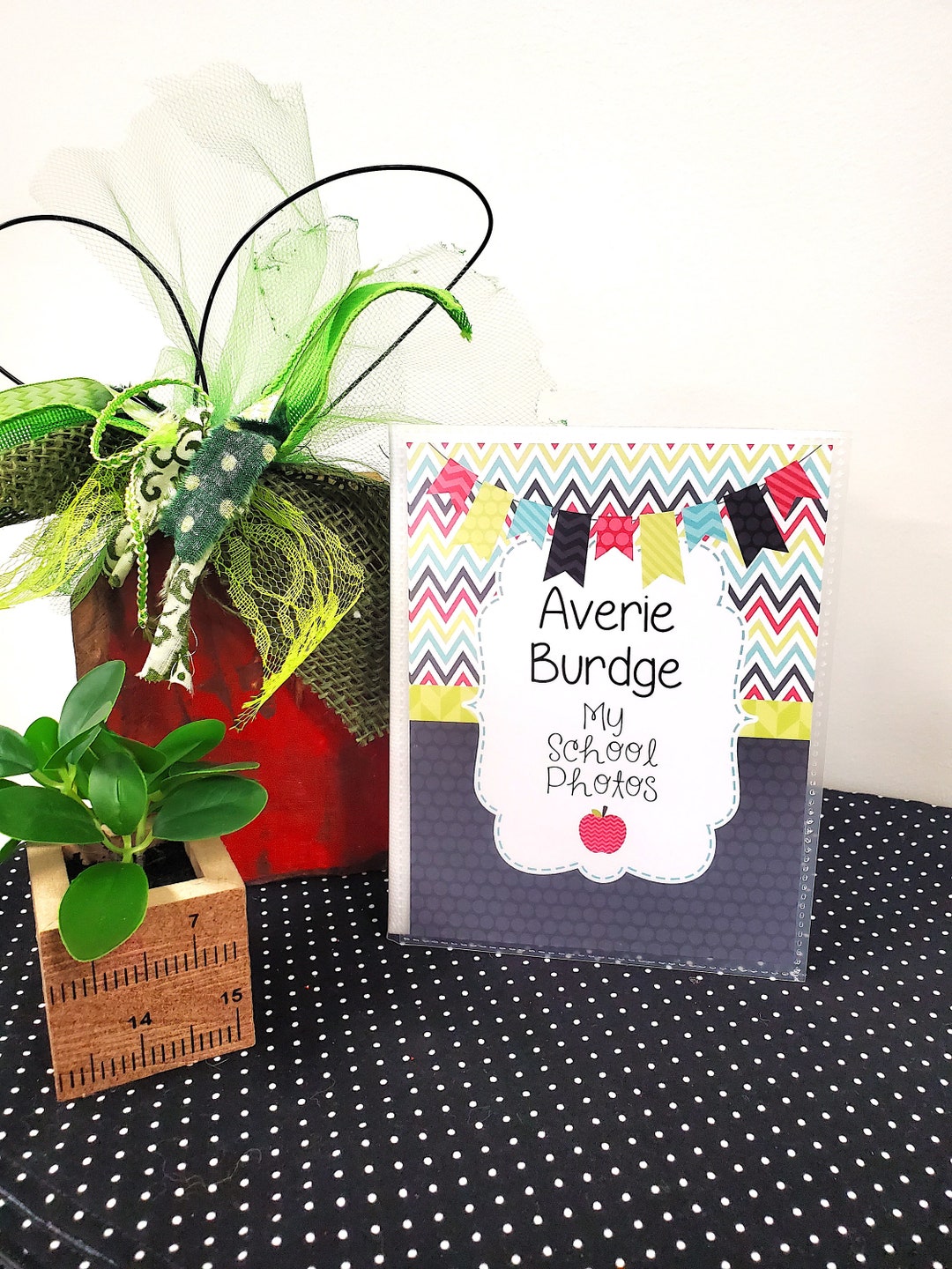 Kids School Photo Album, 4x6 Vinyl Photo Book, 5x7 School Memory Book ...