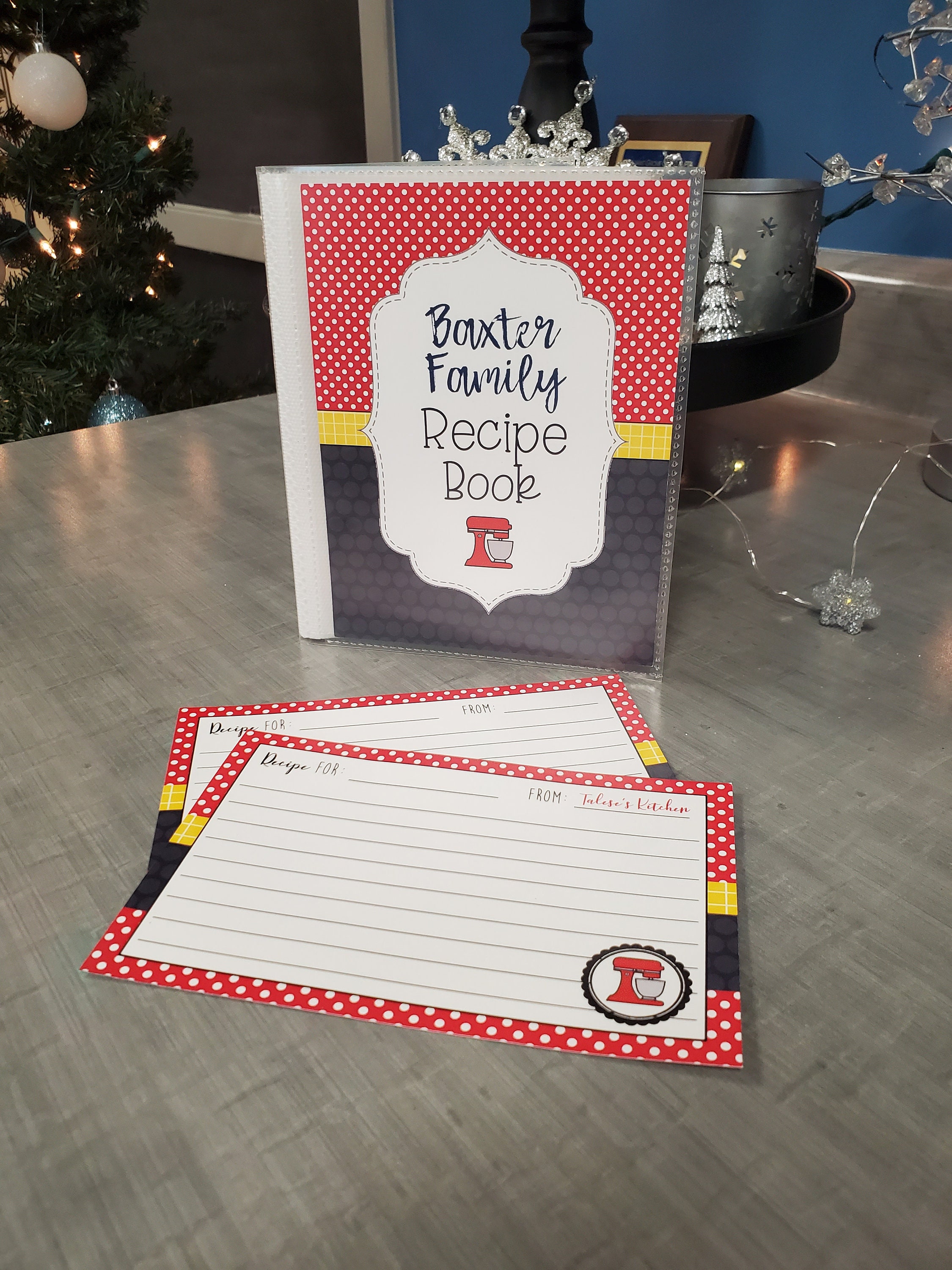 Recipe Book and CardsPersonalized recipe book and cards4x6 Etsy