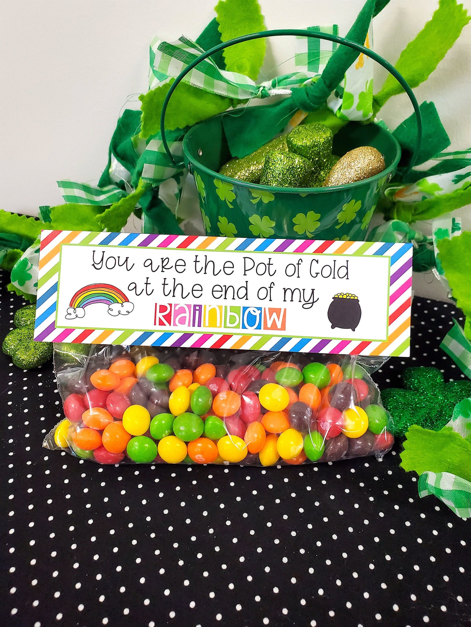 St. Patrick's Party Favor Bag Topper, Candy Bag Topper, You Are the Pot ...