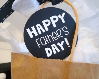 Happy Father's Day Gift Tags, Black & White Tags, Father's Day Gift Ideas, Father's Day Gifts, Digital download, Dad gifts, Dad Gift Tags