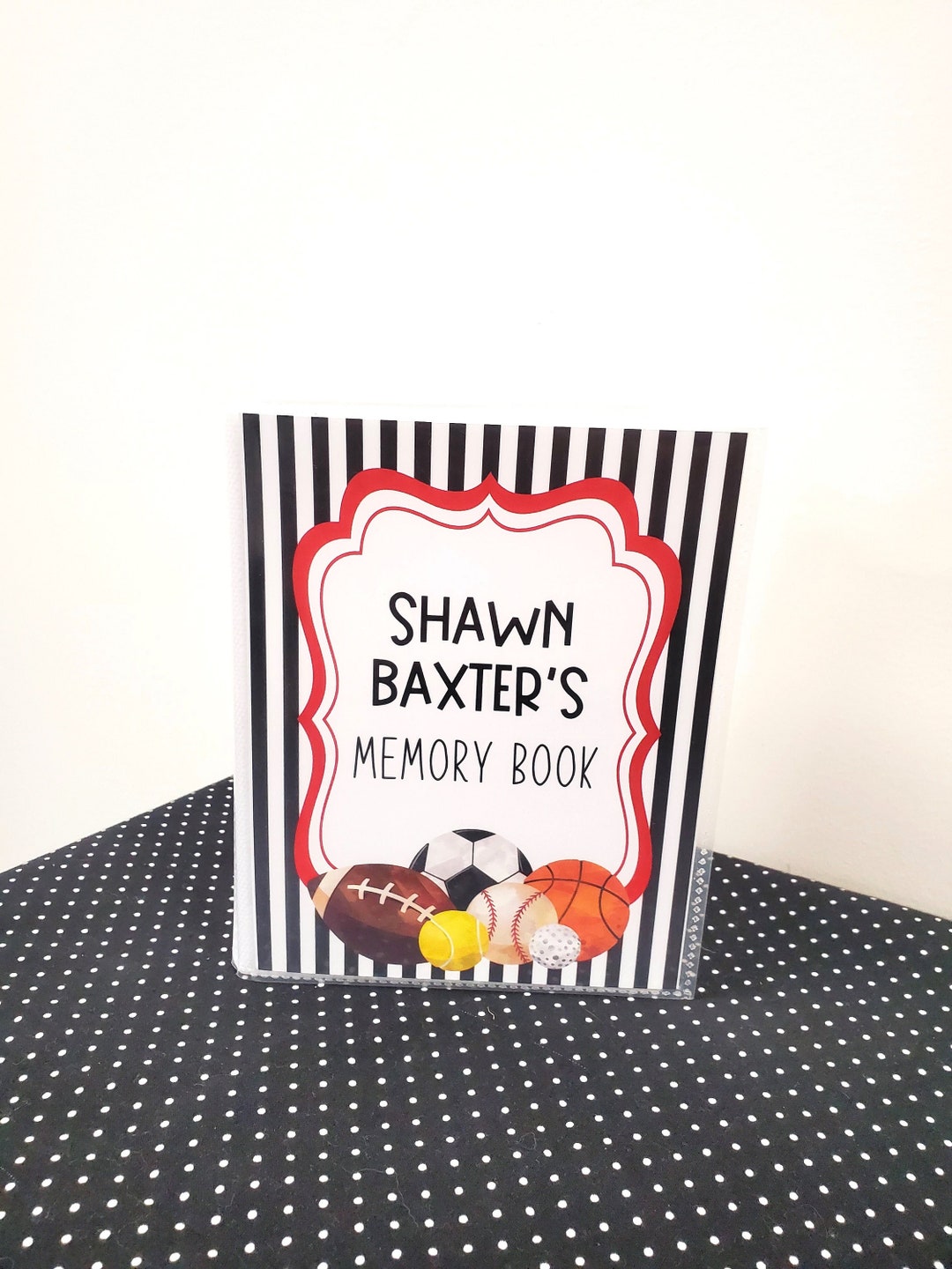 Sports Photo Album, Kids Photo Albums for Sports, Sports Memory Book