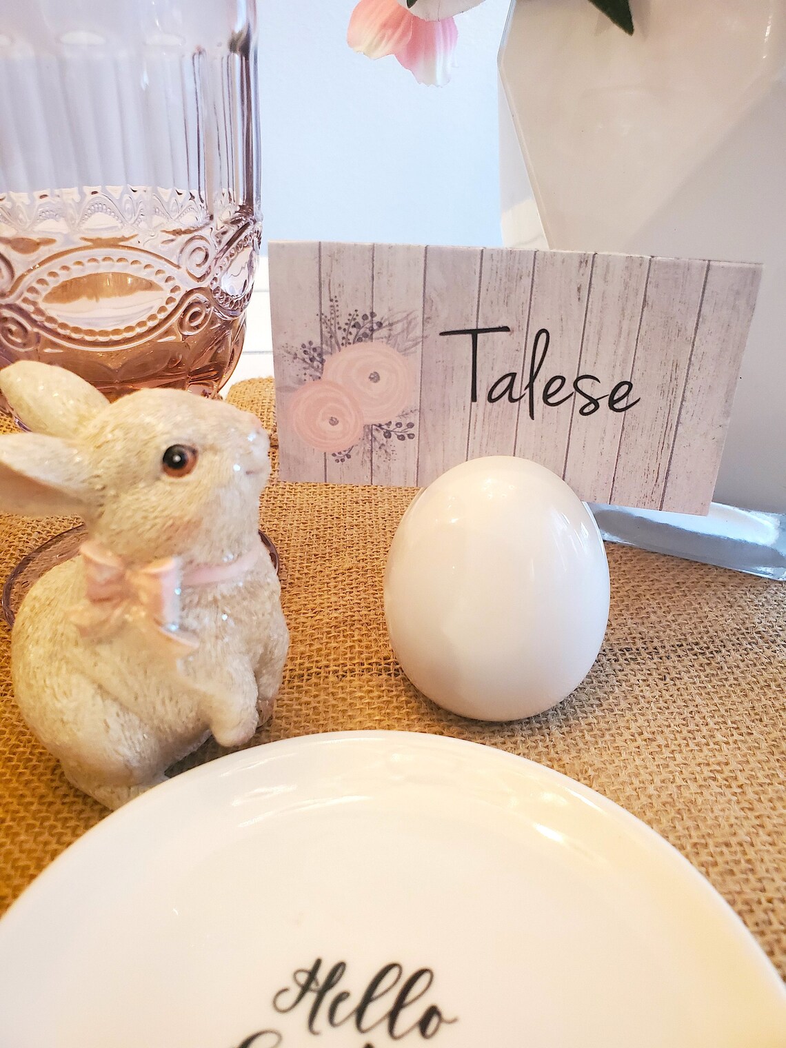 Easter Place Setting Name Cards Wedding Place Setting Name Etsy