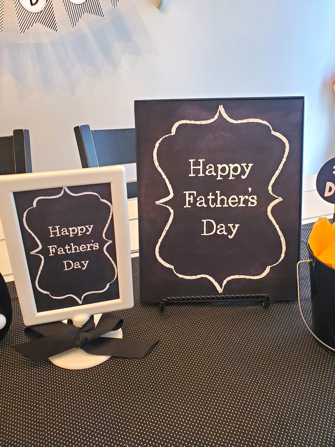 Happy Father's Day Printable Signs, 8x10 Sign, 4x6 Sign, Father's Day ...