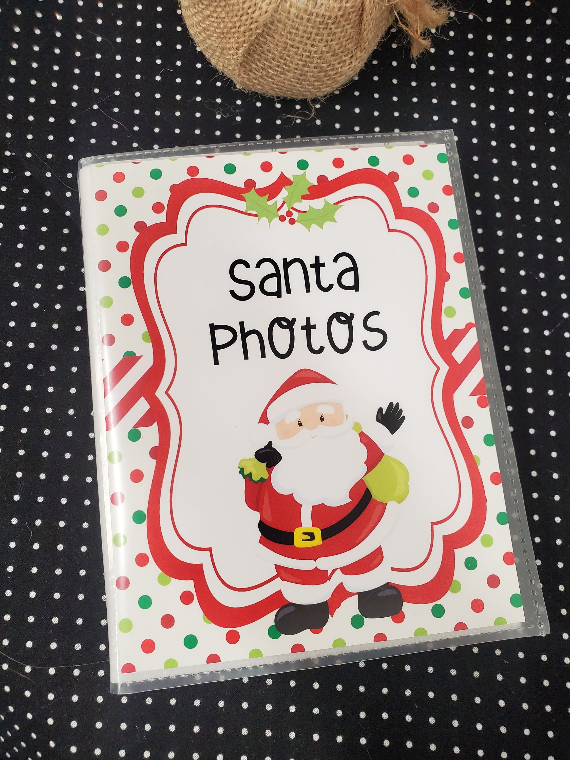 4x6 Santa Photo Album, 5x7, 8x10 Personalized Christmas Photo Book, Yearly  Santa Photos Keepsake, 48 Photos, Fam…