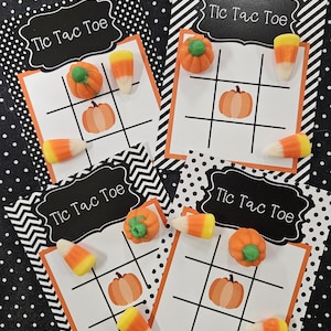 Printable Tic Tac Toe for Halloween, Halloween Tic Tac Toe for Kids, Printable Halloween Games, Kids Games for Halloween, Tic Tac Toe