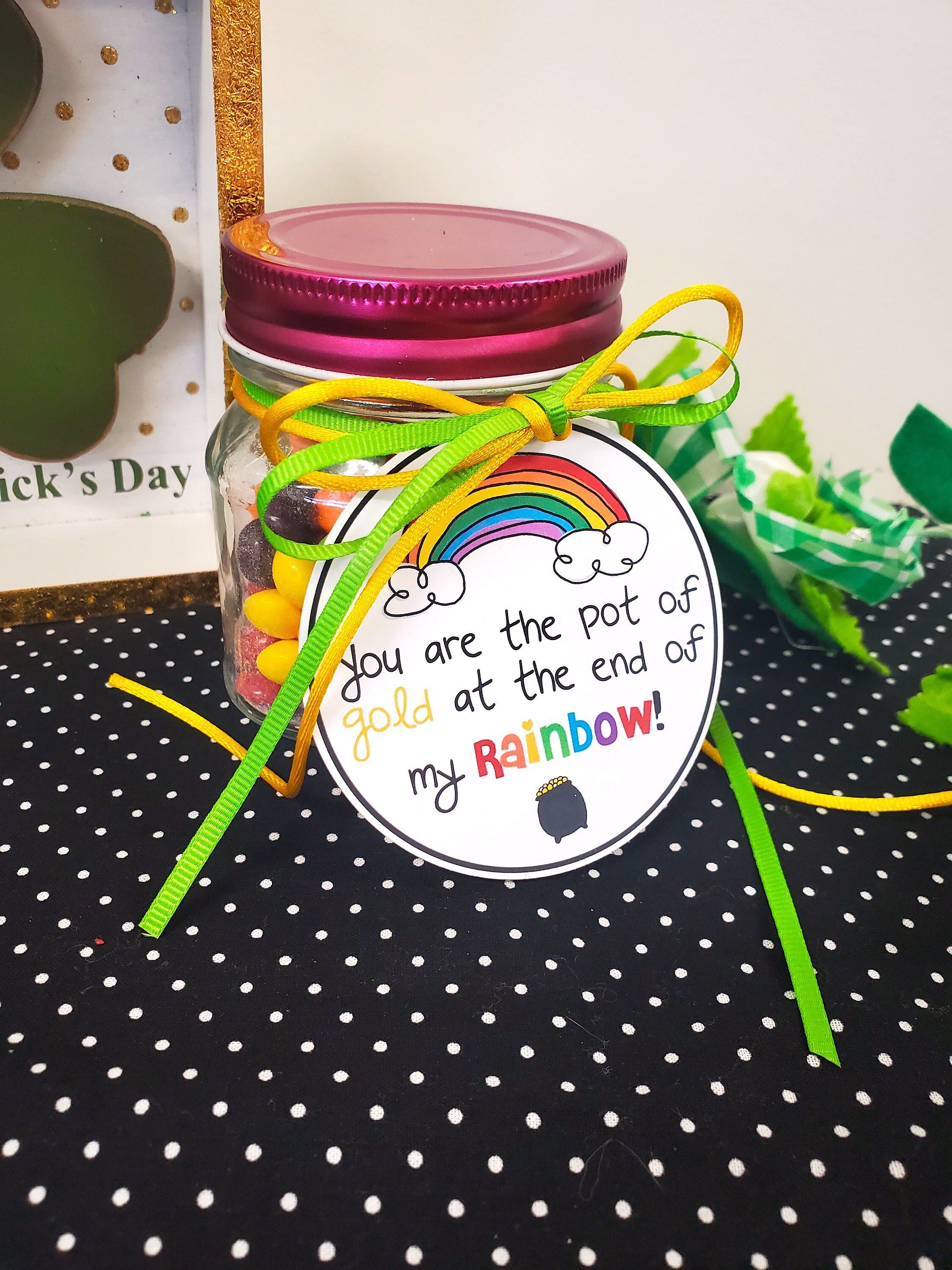 You Are the Pot of Gold at the End of My Rainbow Gift Tag, St. Patrick ...