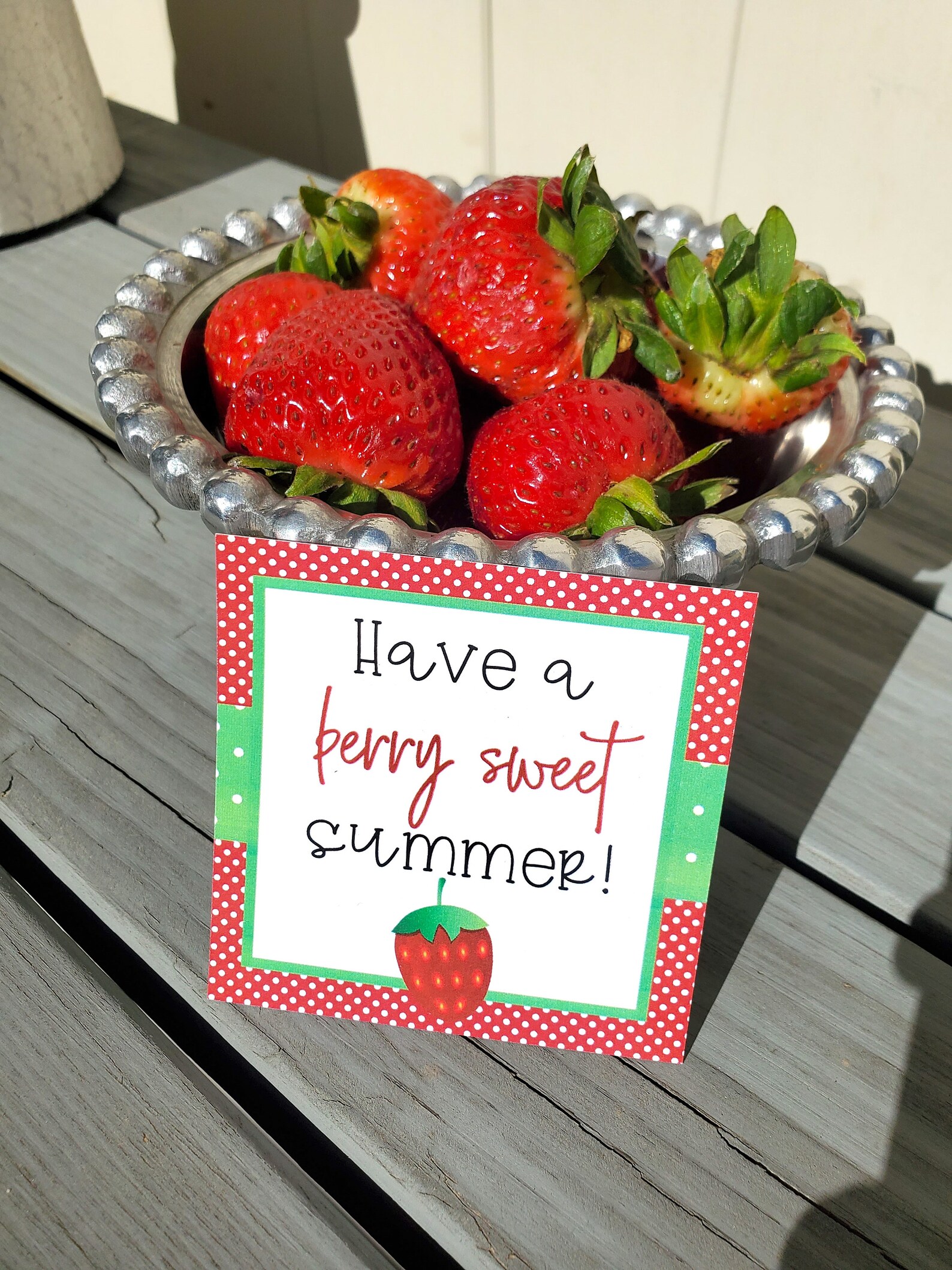Have a Berry Sweet Summer Printable Gift Tags You Are Berry | Etsy