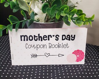 Moederdag couponboekje, Happy Mother's Day afdrukbare coupons, digitale download, Moederdag printables, coupons, Moederdagcadeaus