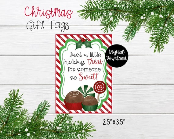 A Christmas Treat For Someone Sweet Free Printable Gift Tags