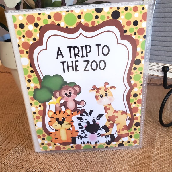 Zoo Photo Album, Kids Photo Album, Zoo Memory Book for Kids, 4x6 Photo Album, 5x7 Memory Book, 8x10 Photo Album, Zoo Animals, Zoo Memories