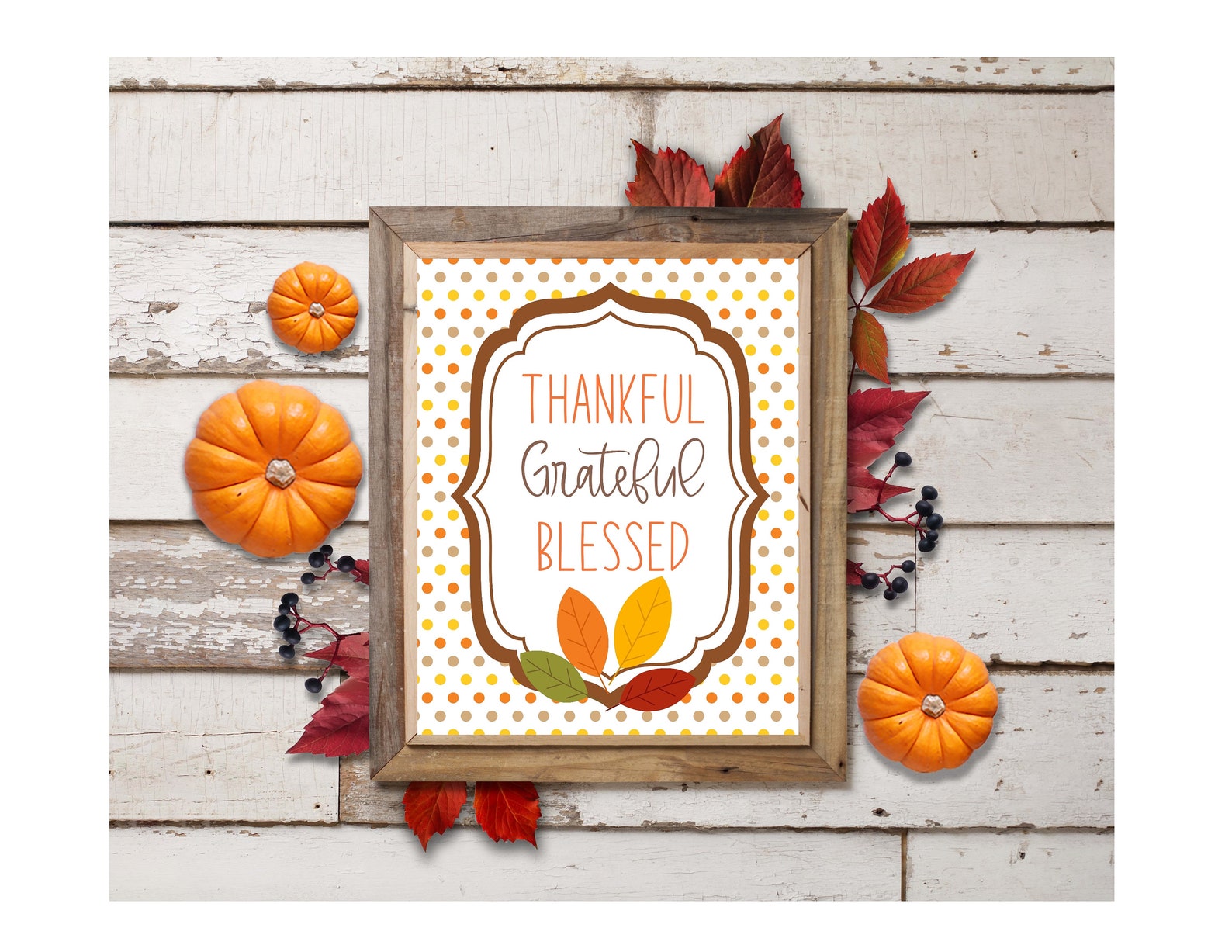 Set of 4 Printable Thanksgiving Signs 8x10 Thanksgiving - Etsy