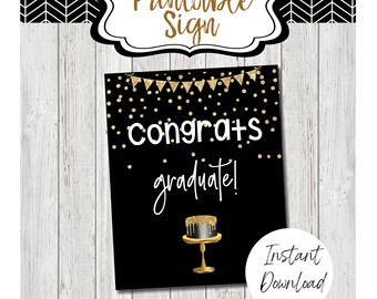 Felicitaciones Graduado imprimible 8x10 Signo, Decoraciones de graduación, Decoraciones de fiesta de graduación, Imprimibles de graduación, Clase de 2023