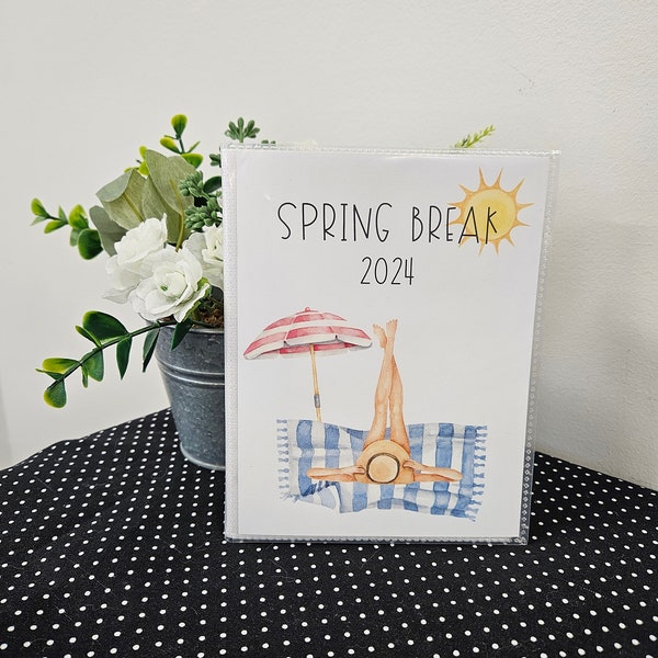 Spring Break Beach Photo Album, Summer Photo Book, 4x6 Photo Albums, 5x7 Photo Albums, 8x10, Family Memory Book, Vacation Scrapbook