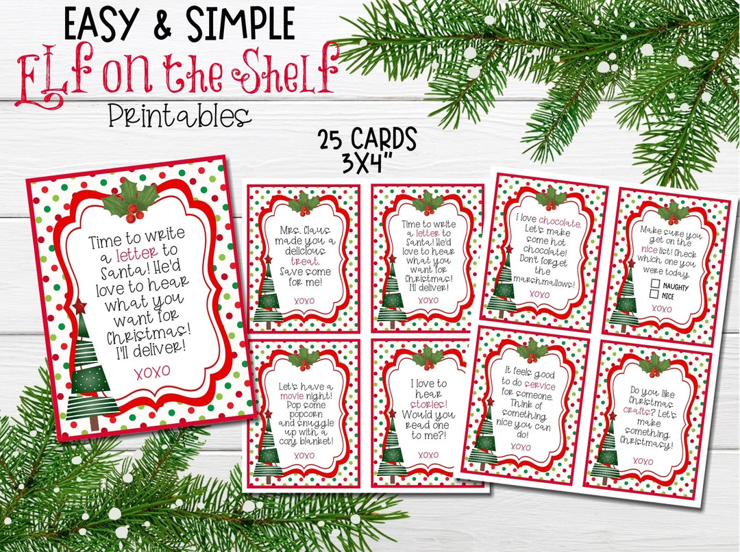 Elf Actvities, Elf Printables, Elf Adoption Certificate, Elf Notes, Elf ...