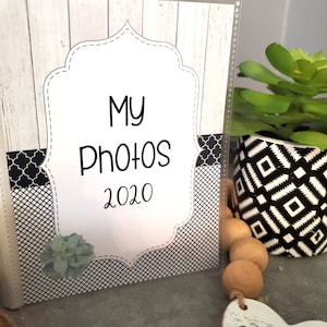 4x6 Photo Album, 5x7 Memory Book, 8x10 Vinyl Photo Album, Family Pictures, Memories Scrapbook, Small Scrapbook, Succulent Photo Book