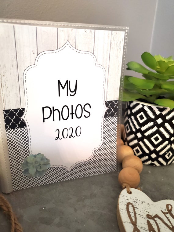 4x6 Photo Album, 5x7 Memory Book, 8x10 Vinyl Photo Album, Family Pictures,  Memories Scrapbook, Small Scrapbook, Succulent Photo Book 