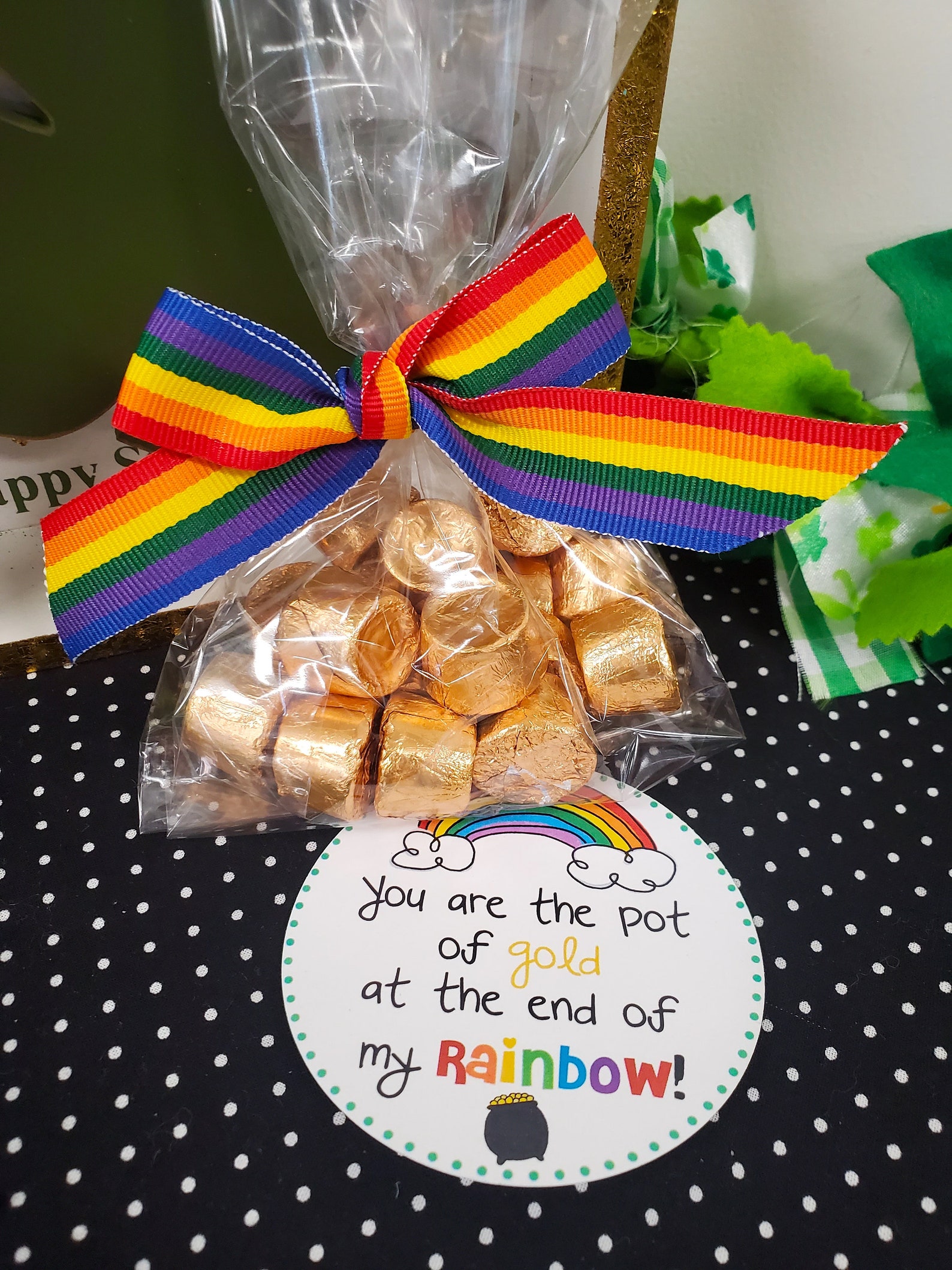 You Are the Pot of Gold at the End of My Rainbow Gift Tags, St. Patrick ...