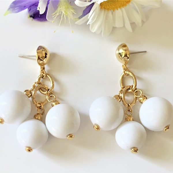 Bead Chain Earrings Etsy