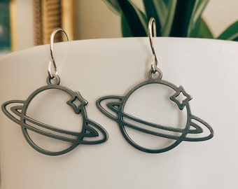 The Sibi// Saturn Earrings// Space// Planet