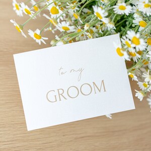 a mi tarjeta GROOM + Sobre / Sus votos / Tarjetas de felicitación y propuesta / Invitaciones de boda minimalistas / Tarjeta de agradecimiento