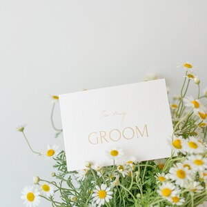a mi tarjeta GROOM + Sobre / Sus votos / Tarjetas de felicitación y propuesta / Invitaciones de boda minimalistas / Tarjeta de agradecimiento
