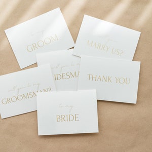 Invitaciones de boda minimalistas / Tarjetas de felicitación y propuestas / Tarjeta de agradecimiento / Votos