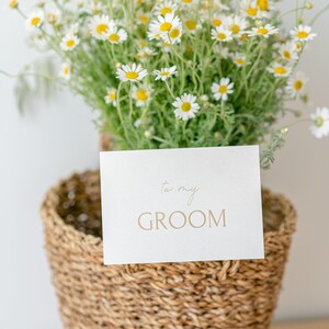 a mi tarjeta GROOM + Sobre / Sus votos / Tarjetas de felicitación y propuesta / Invitaciones de boda minimalistas / Tarjeta de agradecimiento